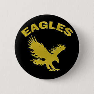EAGLES 6 CM ROUND BADGE