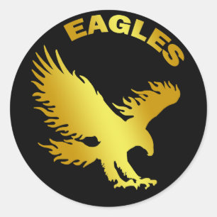 EAGLES CLASSIC ROUND STICKER