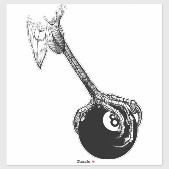 Eagles Claw 8 ball Pool Billiards Game Art (Sheet)