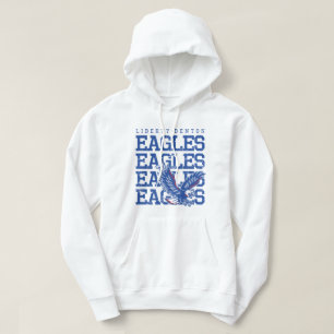 Eagles Distressed LB, GraphicLoveShop Hoodie