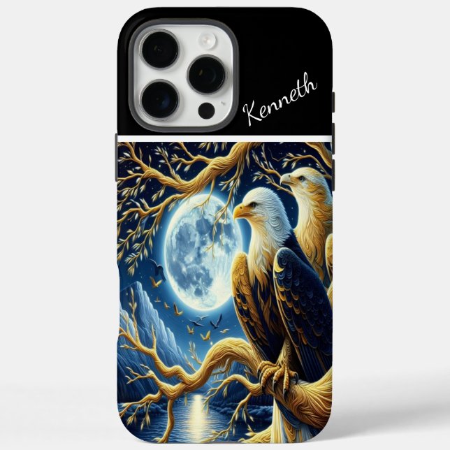 Eagles & Full Moon Case-Mate iPhone Case (Back)