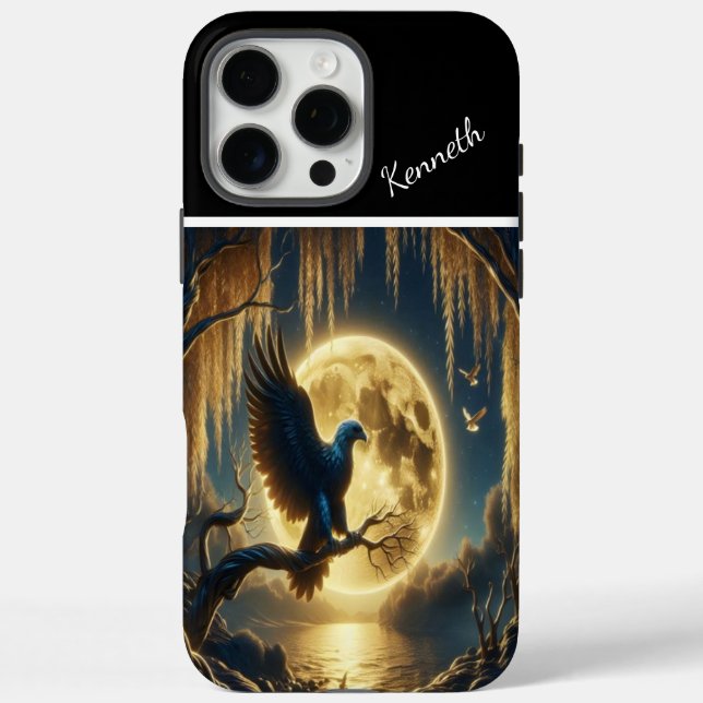 Eagle's Full Moon illuminates Case-Mate iPhone Case (Back)