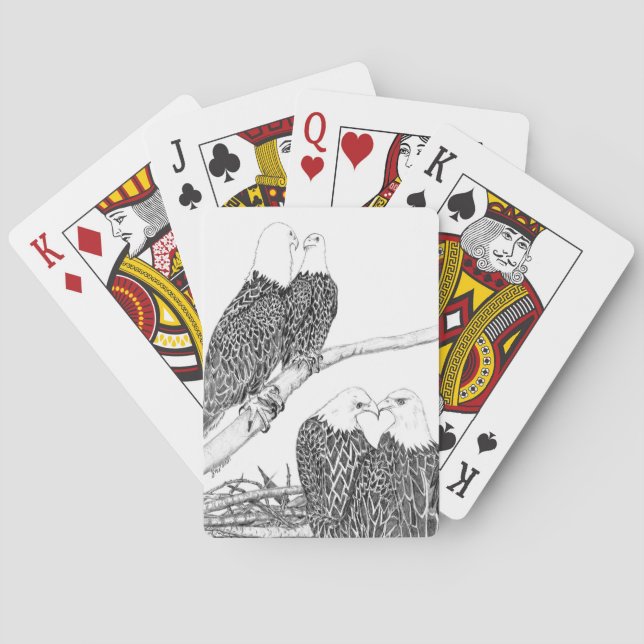 EAGLES HARRIET + M AND THE LEGACY CONTINUES STRONG PLAYING CARDS (Back)