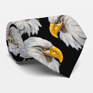 eagles head design dark tie