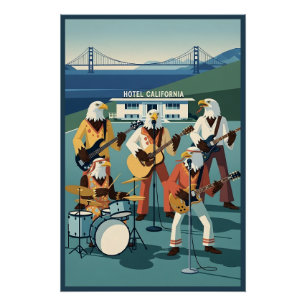 Eagles Hotel California parody Poster