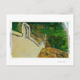 Eagle's Nest Observatory on Columbia River Postcard