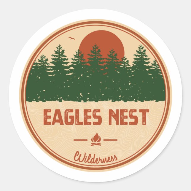 Eagles Nest Wilderness Colorado Classic Round Sticker (Front)