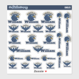 Eagles Personalised Name Labels   School Stickers