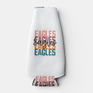 Eagles School Sports Fan Team Spirit  Bottle Cooler