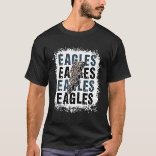 Eagles School Sports Fan Team Spirit Leopard Light T-Shirt