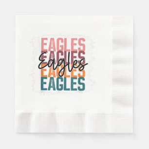 Eagles School Sports Fan Team Spirit  Napkin