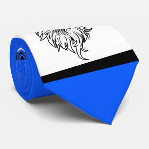 Eagles Sports Blue White Necktie