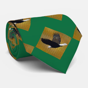 Eagles Sports Green Gold Necktie