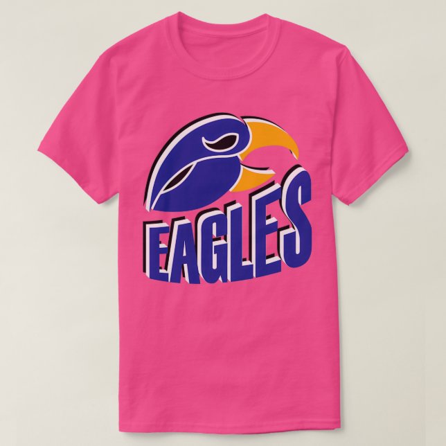 Eagles Sports Team blue amp gold T-Shirt (Design Front)