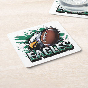 Eagles  square paper coaster
