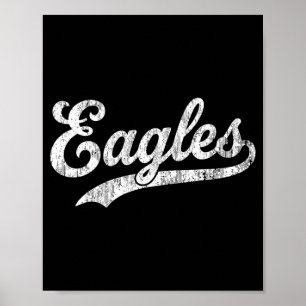 Eagles Vintage Design Men Women Kids Poster