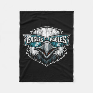 Eagles Vintage Gift for Men Women Boys Girls Kids Fleece Blanket