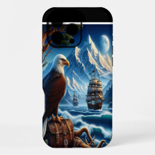 Eagle's Watch Over the Sea iPhone 16 Pro Max Case