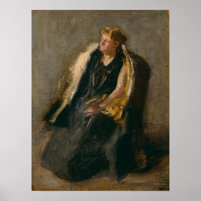 Eakins - Mrs Hubbard 1895 Poster (Front)