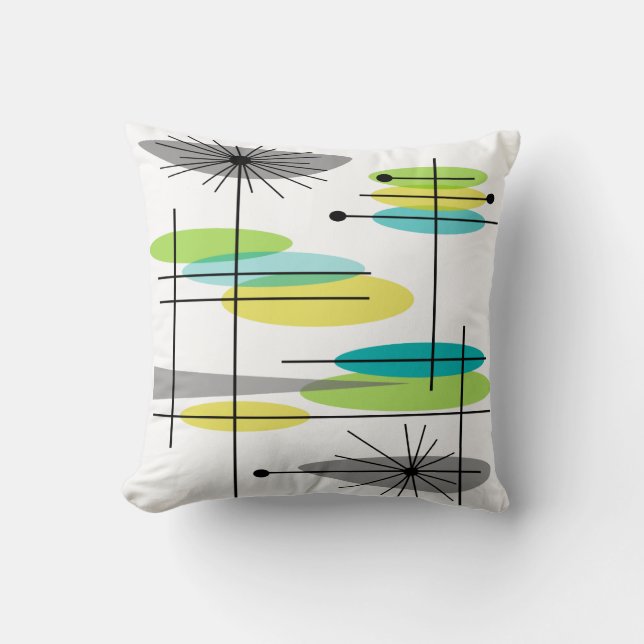 Eames Inspired Pillow Design Mid Century #8 (Front)