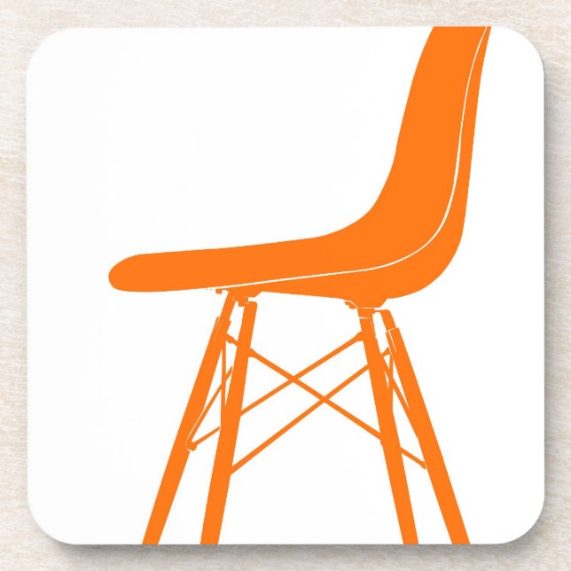 Eames moulded plastic side chair coaster (Front)
