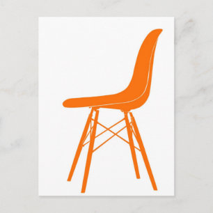 Eames moulded plastic side chair postcard