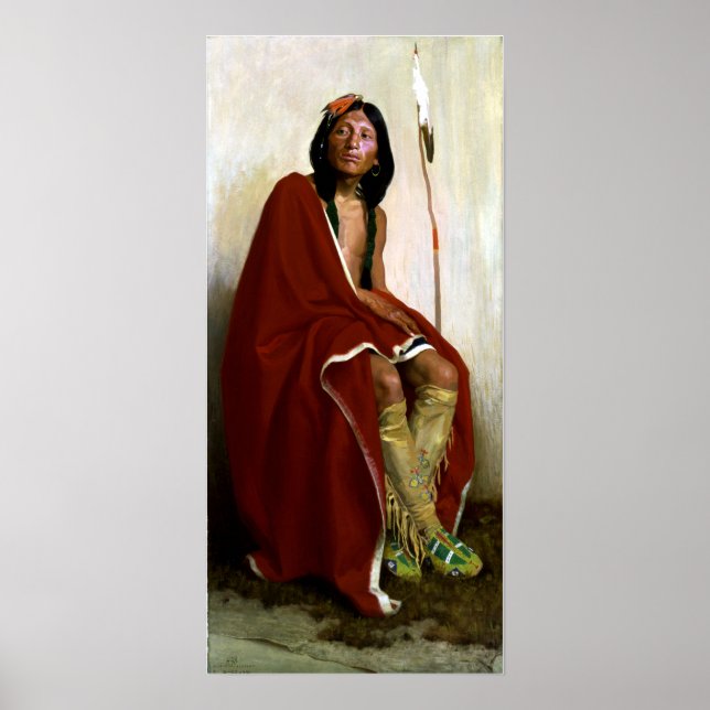 Eanger Irving Couse Elk-Foot of the Taos Tribe Poster (Front)