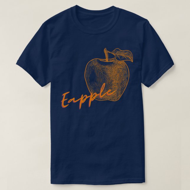 Eapple colourful shadow Apple 1 T-Shirt (Design Front)