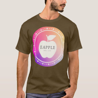 eApple colourful vegetarian apple lover design T-Shirt