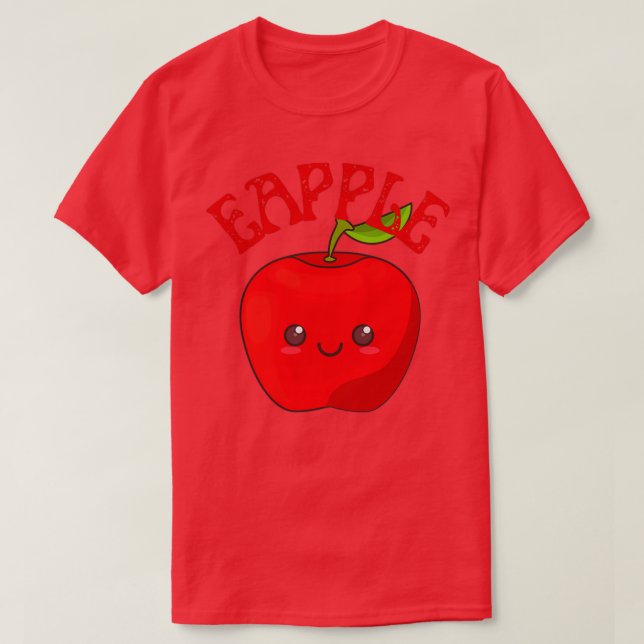 Eapple eapple vegetarian funny design 10 T-Shirt (Design Front)