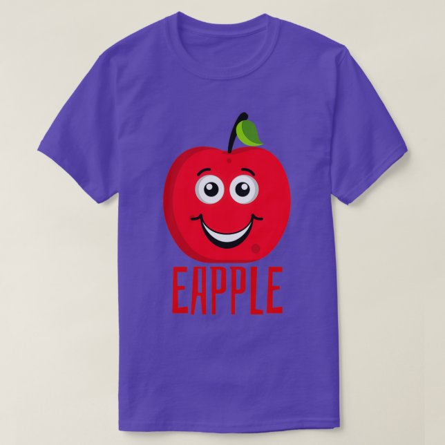 Eapple eapple vegetarian funny design 11 T-Shirt (Design Front)