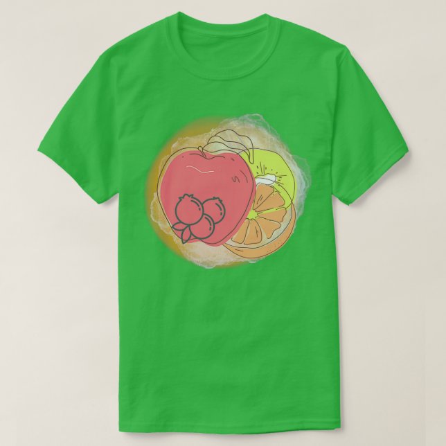Eapple Funny Apple Vintage Gift 4 T-Shirt (Design Front)