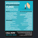 Ear Doctor, Otolaryngologist Otolaryngology Clinic Flyer<br><div class="desc">Ear Doctor,  Otolaryngologist Otolaryngology Clinic Advertising Flyers By The Business Card Store.</div>