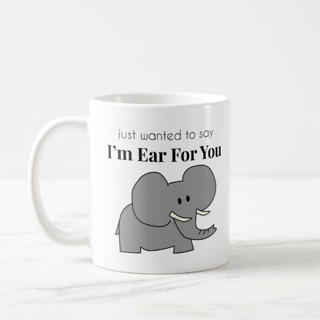 Ear For You Elephant Mug (Left)