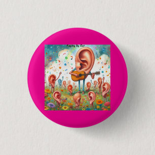 Ear Guitar Recital: Playing By Ear 3 Cm Round Badge