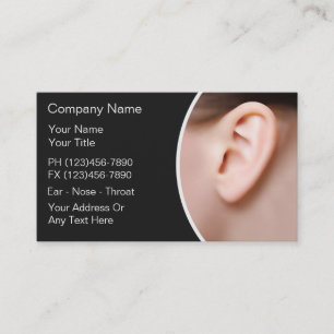 Ear Nose Throat Doctor Business Cards