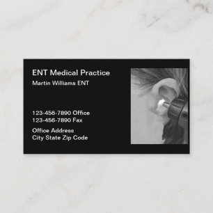 Ear Nose Throat ENT Doctor Businesscards Business Card