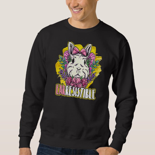 EAR-RESISTIBLE BUNNY RABBIT Premium Sweatshirt (Front)