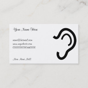 Ear, Your Name Here, Business Card