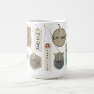 Earl Grey Tea or Any Text Monogram    Personalised Coffee Mug