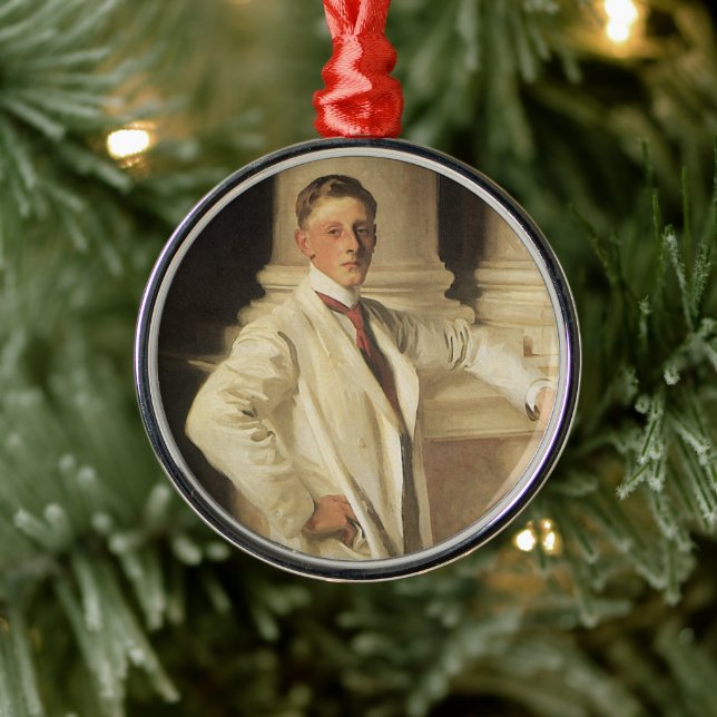 Earl of Dalhousie by John Singer Sargent Metal Tree Decoration (Tree)