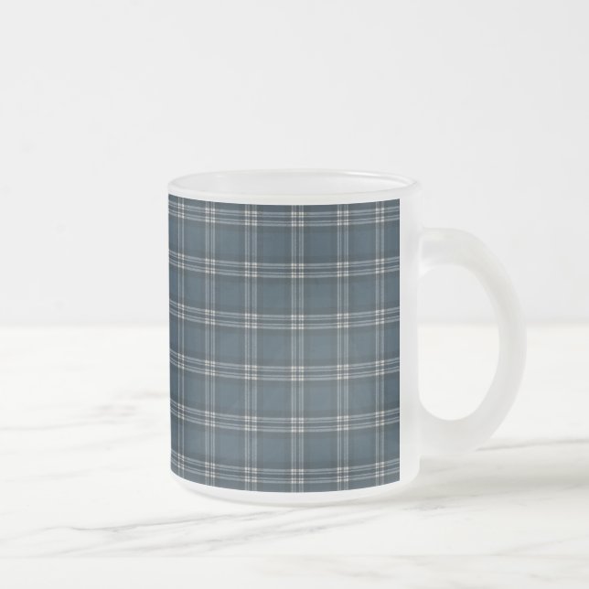Earl of St. Andrews Clan Tartan  Frosted Glass Coffee Mug (Right)