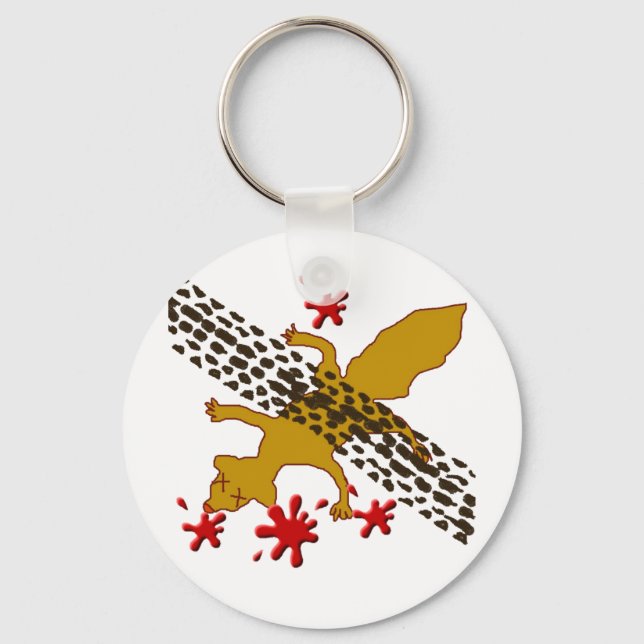 Earl The Dead Squirrel Key Ring (Front)