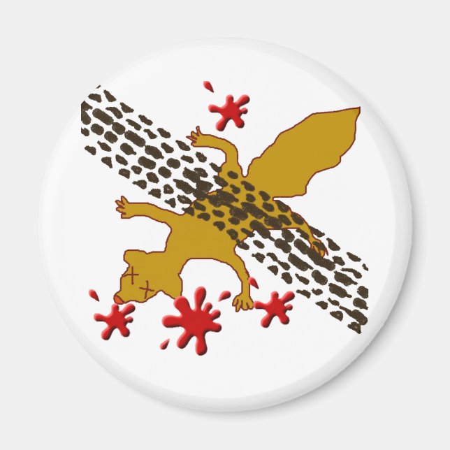 Earl The Dead Squirrel Magnet (Front)