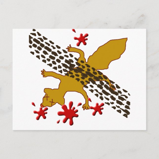 Earl The Dead Squirrel Postcard (Front)