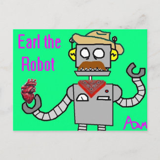 Earl the Robot Postcard