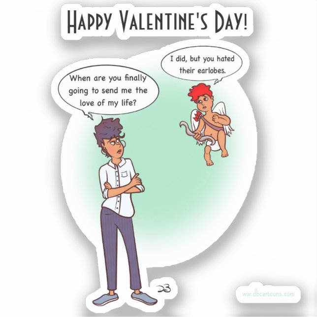 Earlobes Custom Cut Stickers (Front)