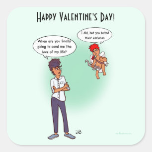 Earlobes Square Stickers