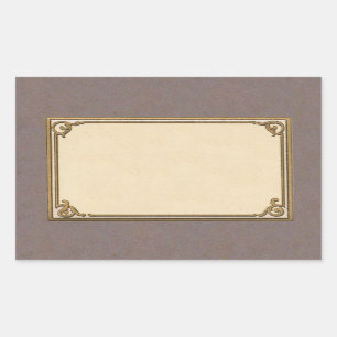 Early 1900s Frame Rectangular Sticker