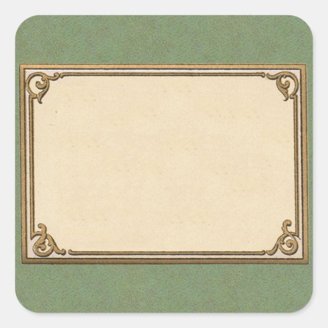 Early 1900s Frame Square Sticker (Front)